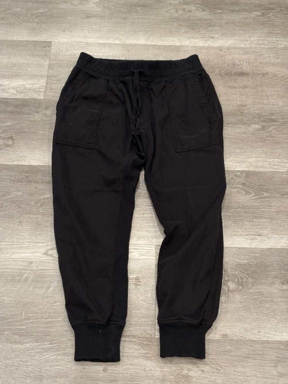 James Perse Slub Cotton Utility Flight Pants Black Pigment Cuffed Mens 28